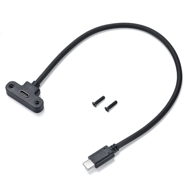 Högkvalitativ USB Typ C Hane till Hona Panelmonteringskabel för Data & Ström 30cm