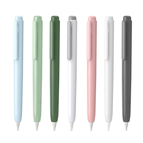 Case för apple Pencil 1 för pekpenna för case med klämma Indragbar spets för skydd Fjäder men Grass green