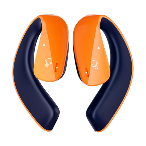 T22 Air Conduction Hörlurar Trådlösa hörlurar IPX5 Vattentät öronklämma Öronsnäcka BLE5.0 för sport och fitness Orange blue