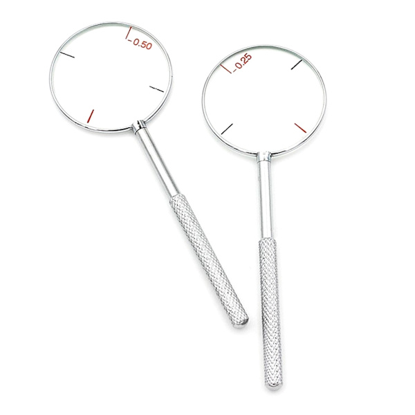 2-delad rund optisk korscylinderlins set Dioptrier Optiska instrument Dioptrier Kit Enkel användning Hållbar-