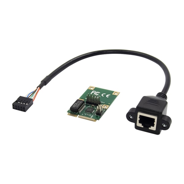 Mini Pci-e nätverkskort 10/100/1000 Mbps Gigabit Ethernet RJ45 adapterkort RealtekRTL8111F Huvudchip 30 cm kabel
