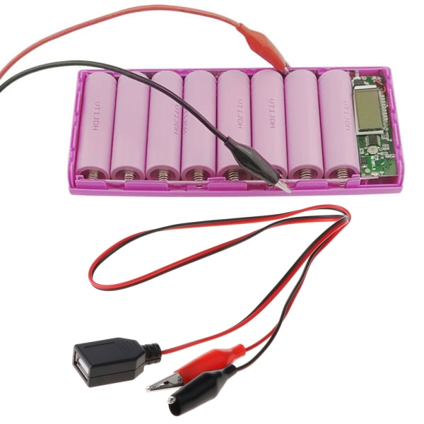 Kopparkrokodilklämmor med kabel hona- USB kontaktprovsladdar för Crocodile C