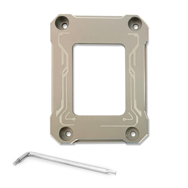 CPU-kylarspänne för LGA1700 12:e generationens CNC-aluminiumlegering CPU-böjningskorrigerare LGA 1700/18XX Fixerande bakplan Red