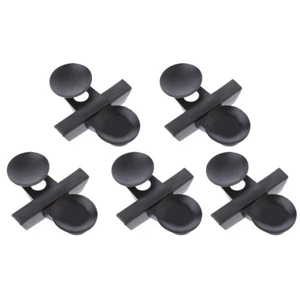 5 delar Aquarium Divider Clips med sugkoppar Plast Fish for Tank Separeringsplatta Hållare Enkel att installera Svart