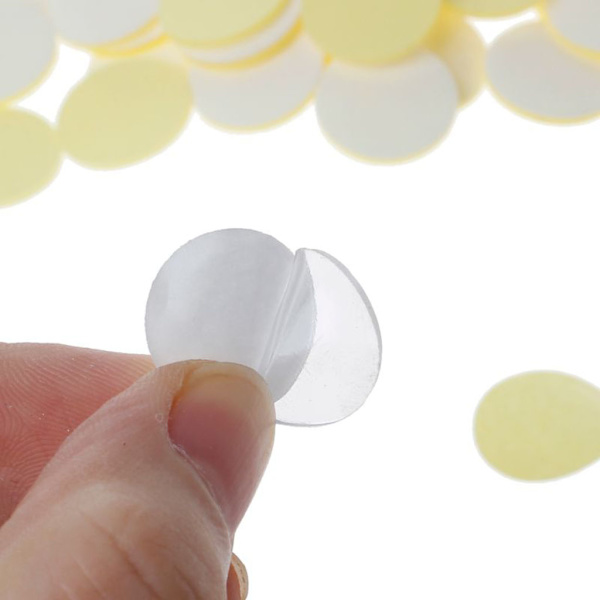 100 st Dubbelhäftande tejp Vattentätt självhäftande fast hemmaterial Osynligt ballonglim Sticky Gel Pad för hemmakontor