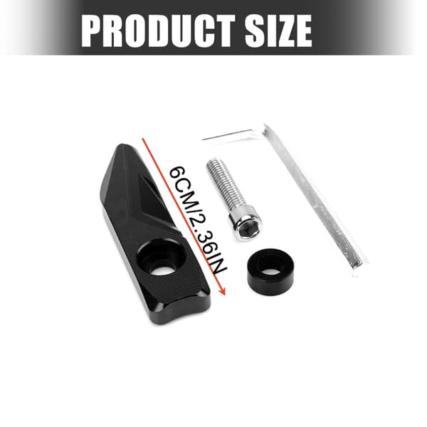 Modificeret Sensor Beskyttelsesdæksel Motorcykel Aluminium ABS Sensor Skjold Red