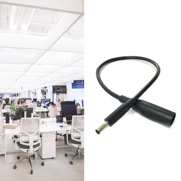 4.5 x3mm Han til 7.4 x5mm Hun Konverter Strømstik Udendørs Adapter