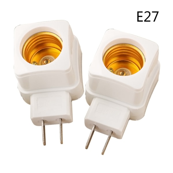 Roterande E27 Insticksskruv LED-lamphållare Lampsockel Sockel Kontakt Adapter Kon