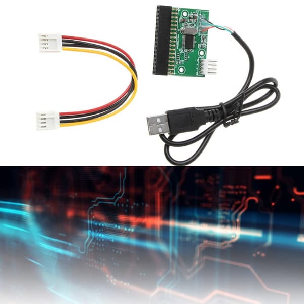 34Pin til USB-kabeladapter Enkel 1,44MB 3,5 tommer diskettedrevsforbinder PCB