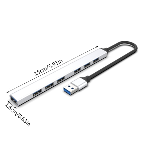 USB HUB Aluminium Docking Station USB Splittere til Computeropladning D