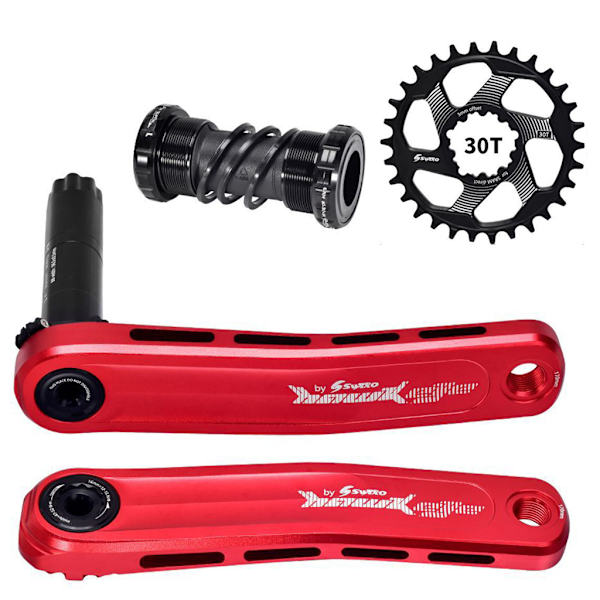 Cykel Kranksæt Mtb Krank 170mm Krankarme til Cykel 30t 32t 34t 36t 38t Cykel Tandhjulsdele