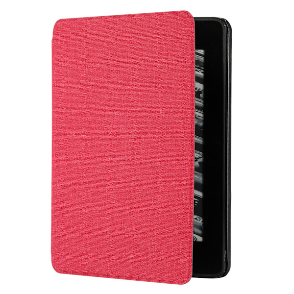 6,8 tum E-Reader Magnetic for Case Slitstarkt PU- cover för w/ Auto Sleep Wake för Kinde Paperwhite 5 2021 11th Genera Pink