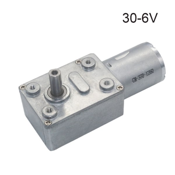 JGY370 2 RPM til 375 RPM Højt Moment Hastighedsreduktion 6V/12V24V Metal Snekkegear Motor Reversibel Lav Hastighed Snekkegear Motor