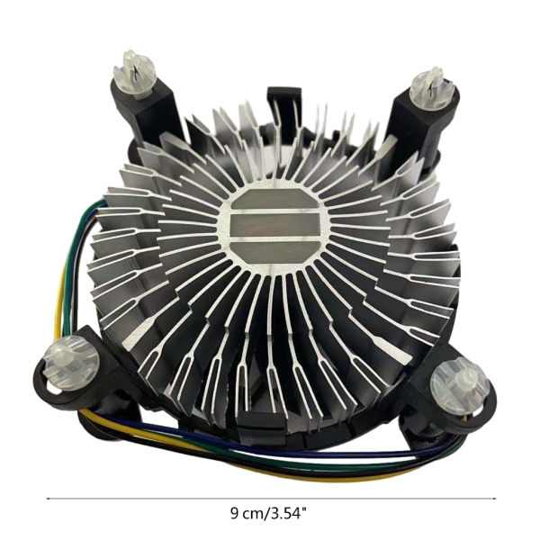 Original Ny 4Pin för Intel Cooler Fan Aluminium PC Desktop Support LGA 775/1150/1155/1156/1151/1200 Moderkort CPU