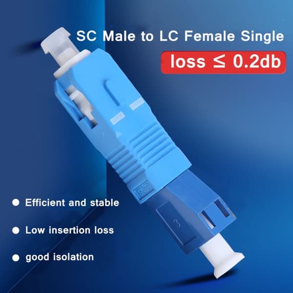SC-LC-sovitin HybridOptical Fiber -sovitin Simplex Fiber -laippaliittimet