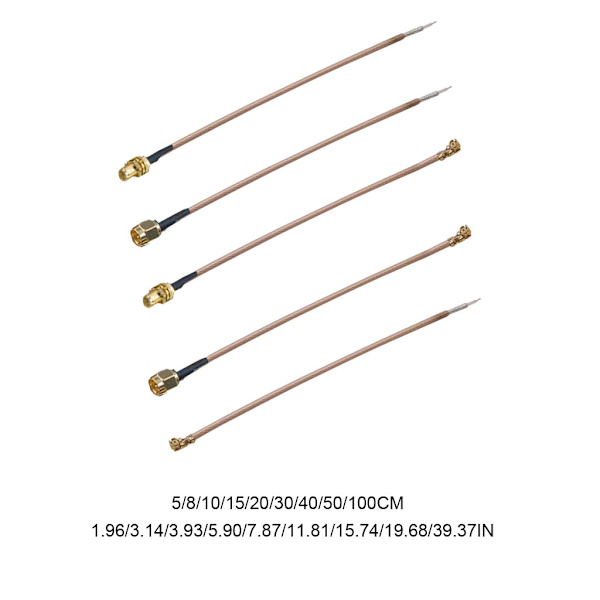 1 st IPX U.fl Ufl honkontakt RG178 Pigtail Jumper-kabel 5/8/10/15/20/30/40/50/100CM för trådlösa LAN-enheter A 8cm