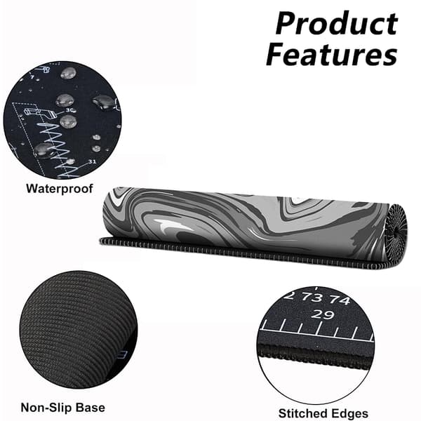 Fluid Stor Musematte Tastatur Musematte Skrivebordsmatte for Datamaskin Laptop Gaming 1 - 1