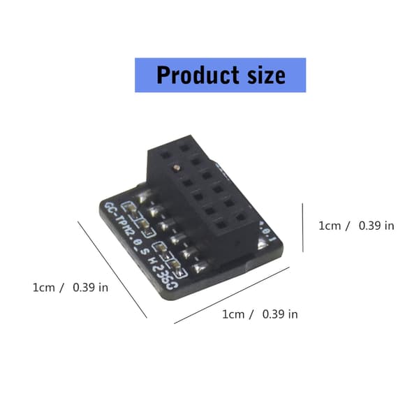 TPM 2.0 Krypterad Säkerhetsmodul LPC 12Pin Moderkort Kort TPM 2.0 Modul