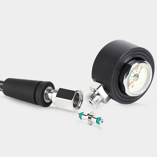 Högtryckssvivel Spole med Ringar Dykning Mätare Regulator Spole