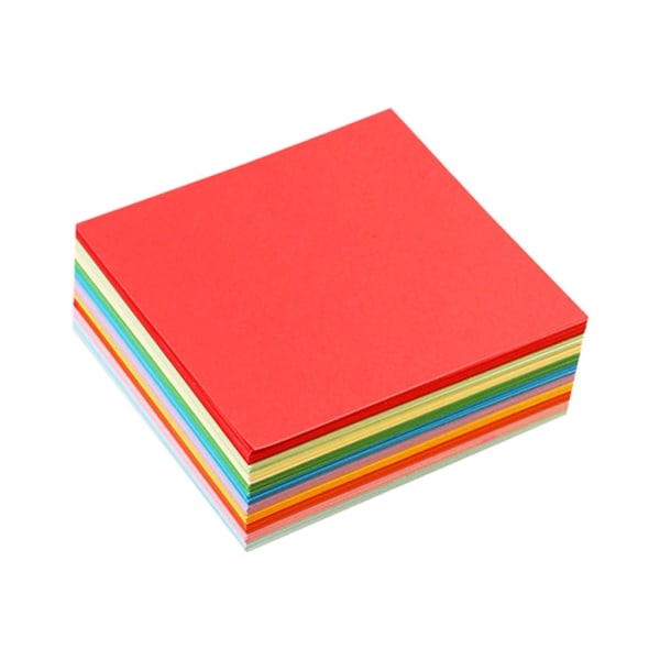100x/pack fyrkantigt origamipapper dubbelsidigt färgat vikpapper Handgjort fyrkantigt papper för DIY-konst och hantverksprojekt
