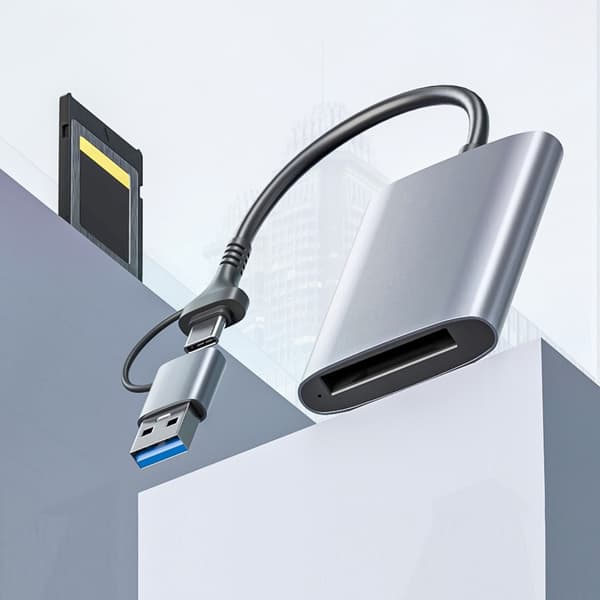 Højeffektive CF-kortlæser USB C-port 10 Gbps transmissionshastighed