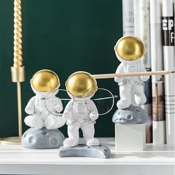 Astronaut Glasögonhållare Resin Glasögon Display Stand Craft Desktop Ornament null - B