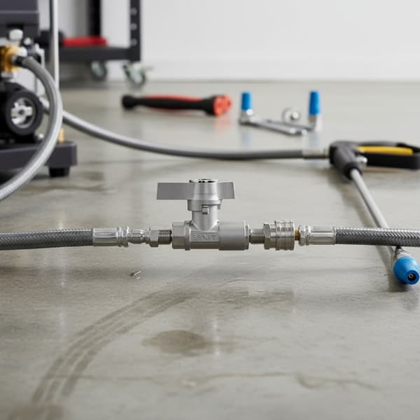 Kuleventiler i rustfritt stål 3/8 tommer hurtigkoblingssystem 4000PSI trykk