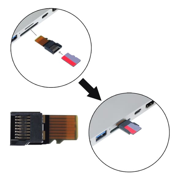 Han til Hun Micro TF SD Hukommelseskort Kit Forlænger Adapter PCBA Tester 5 stk