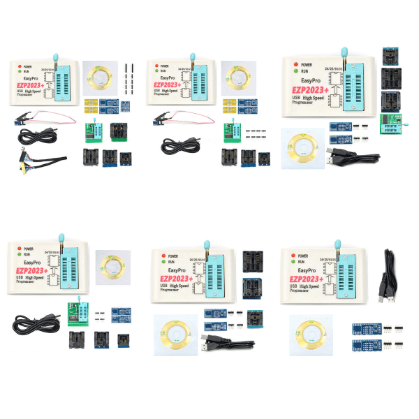 USB SPI-programmerare EZP2023 Höghastighets EZP 2023 100 % originalstöd 24 25 93 95 EEPROM 25 Flash BIOS Chip Upgrade With 10 adapters