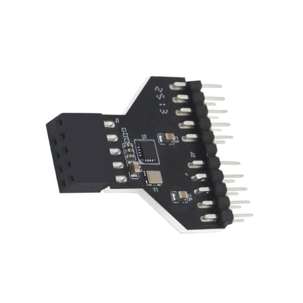 Skærmet USB2.0 Header Splitter Dobbelt Interface Design Til PC Builds