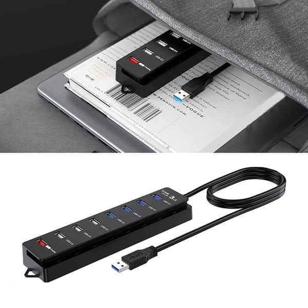 8 Port USB Hub USB 3.0 2.0 Hub Multi USB Port Hub USB Multiple Port Adapter