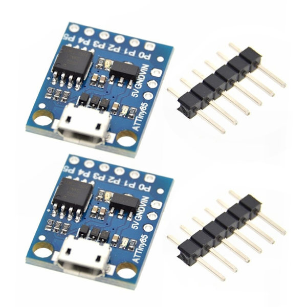 2 stk. Digispark USB Utviklingskort Mikrokontrollerkort
