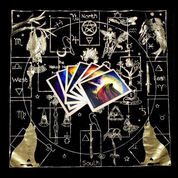 60x60cm Tarotkort Bordsduk Flanell Geometrisk Figur Spådomsaltare Duk Brädspel Oracles Card Pad Runes Support 20