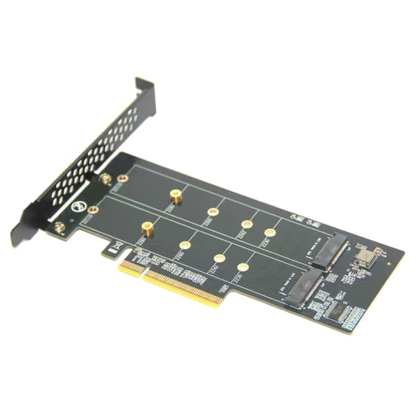 To M.2 NVME M Key til PCIe X8 Adapterkort PCIE Kredsløbs Splitkort