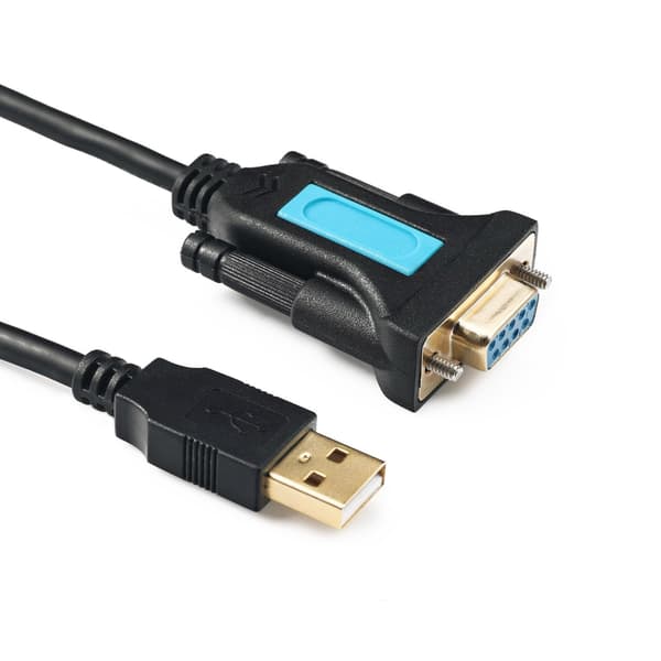 USB - RS232-sovitin PL2303-sirulla, USB - DB9-sarjaliitin (naaras)