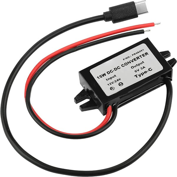 5A USB C spændingsregulator pålidelig 15W USB C strømforsyning til køretøjer lastbiler