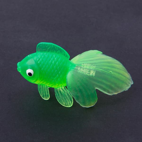 Børn klemmer guldfisk simulation apparat pædagogisk cupcake topper legetøj
