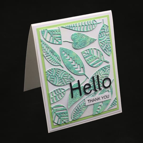 Bladblade Metalskærestencils DIY Scrapbooking Album Stempel Papirkort E