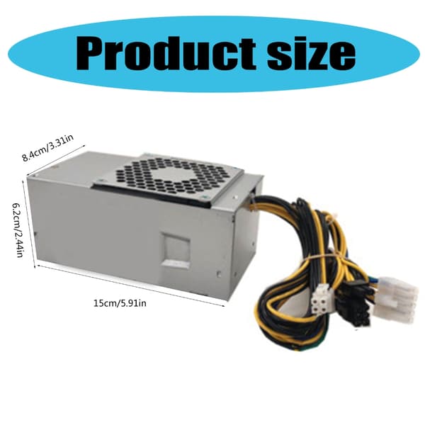 Essentiel 500W strømforsyning til GWT300SPWCTF GWTFX200AHD Workstations PC