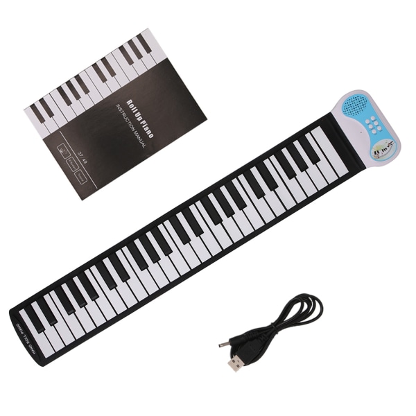 49 tangenter Silikon Flexibel Hand Roll Up Piano Mjuk elektronisk keyboard för barn