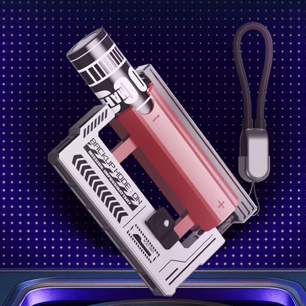 22,5W hurtigladende batterideksel 21700 batteriladeboks Silver