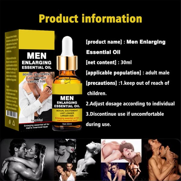 30 ml olje for penisvekst, ereksjonsolje for menn