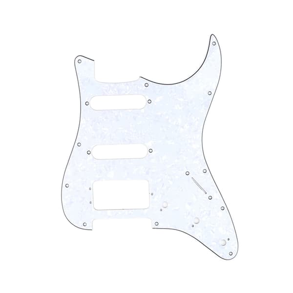 3-lagers 11-håls elgitarr valskydd anti-scratch pärlplatta cover för ST SQ elgitarrtillbehör Off white