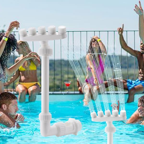 5 Munstycken Vattenfall Sprinklers Kylare Pool Vattenfall Fontän