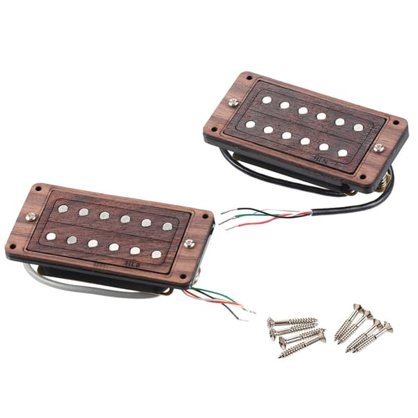 Keramisk magnetisk pickupsystem i palisander monteringsramme for gitarforbedring