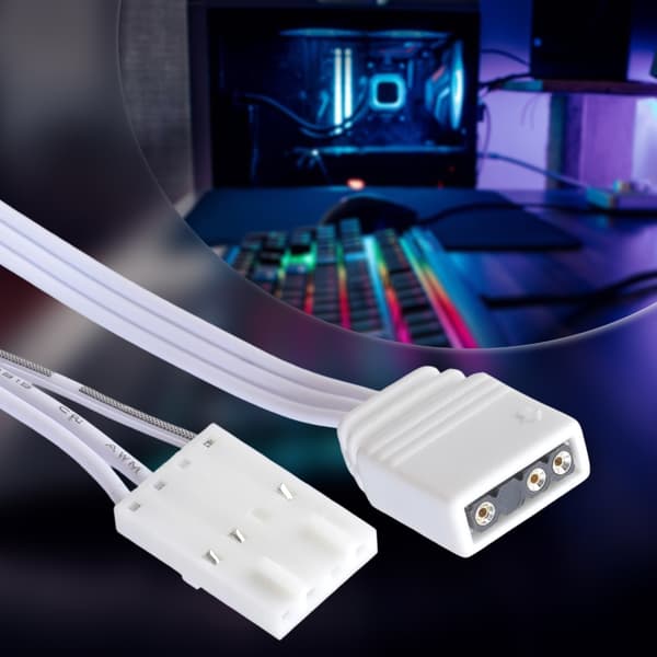 Høj Kompatibilitet 4Pin ARGB Adapter Til Lysstyring Ledning 25cm