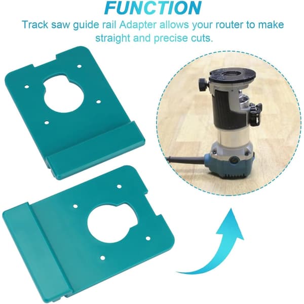Fräsfäste Styrskena Adapter för RT0701C, DRT50, RT0700C Kantfräsar