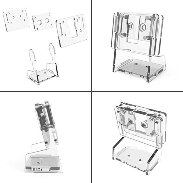 Transparent kamerahållare Case för Raspberry Pi-kamera