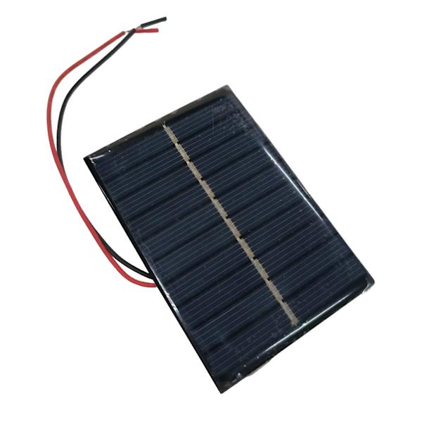 Mini solcellepanelmodul 6V med kabel polysilisium for utendørs hagelampe