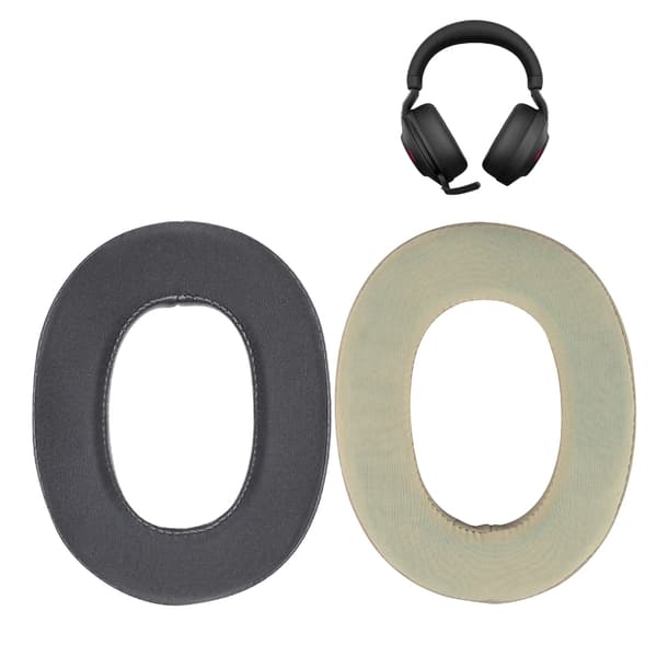 Mjuka brusreducerande öronkuddar för Evolve2 85 UC/MS-headset för långa samtal Black